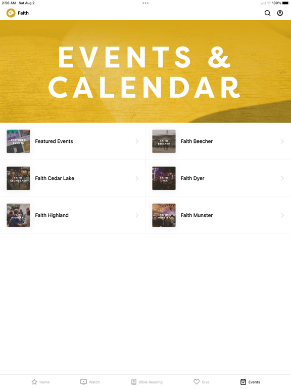Faith Church - We Are Faith iPad screenshot 4 - Lifestyle app