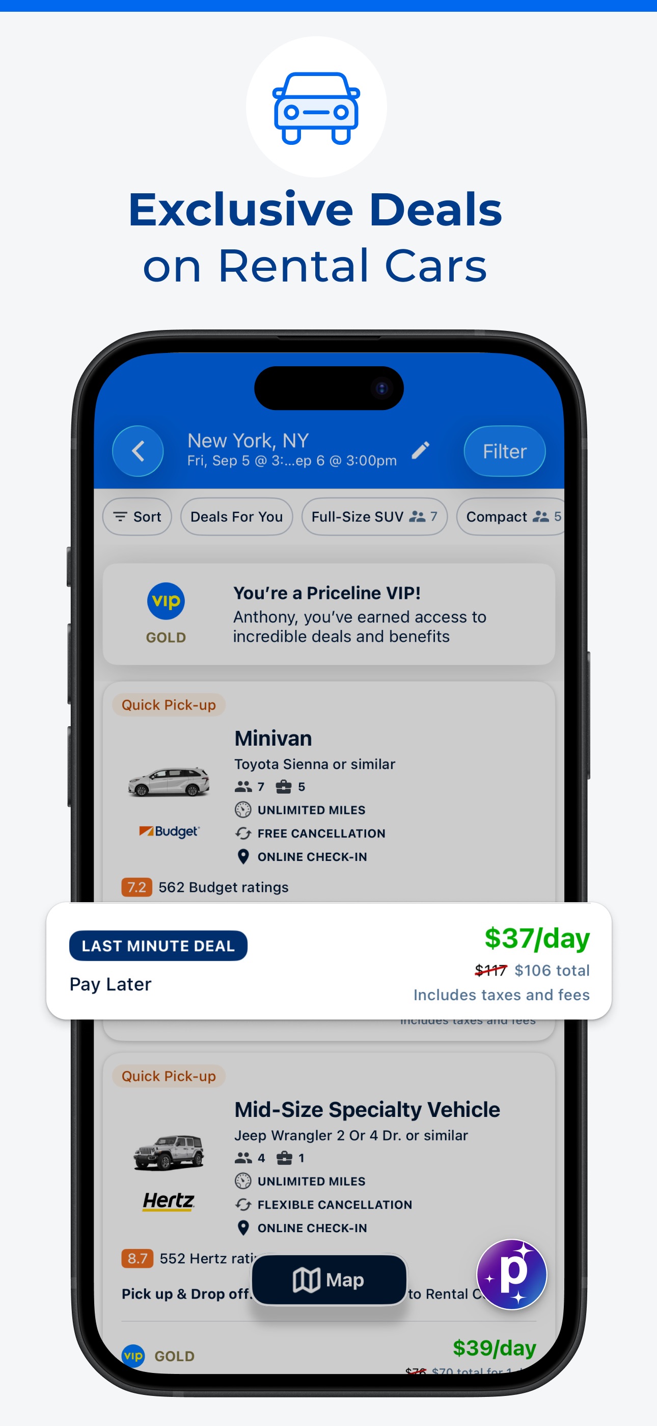 Priceline - Hotel, Car, Flight screenshot 3