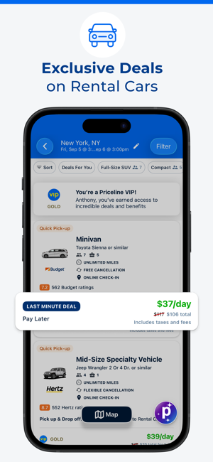 Priceline - Hotel, Car, Flight Screenshot