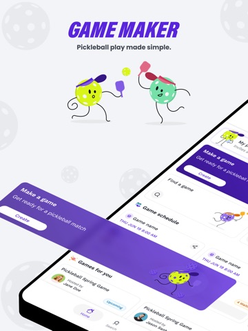 Game Maker - Pickleball iPad screenshot 1