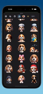 Beagle Bruno Stickers screenshot #2 for iPhone
