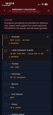 FlightCheck: Pilot Checklist Screenshot 1 of 8