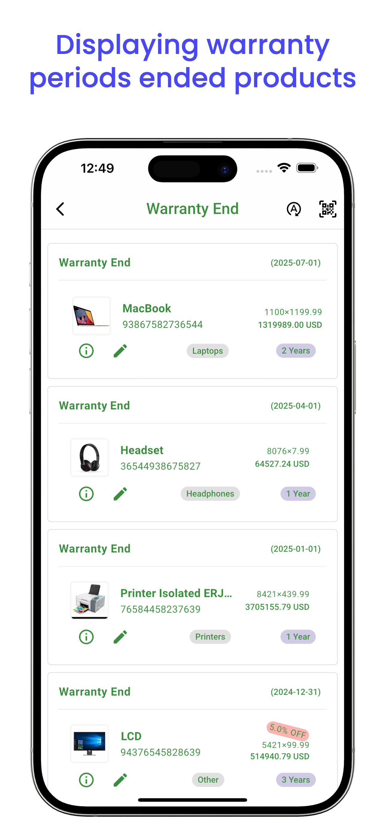 Electronics Inventory Scanner