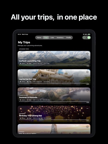 IsoPack: Smart Packing List ipad screenshot 4
