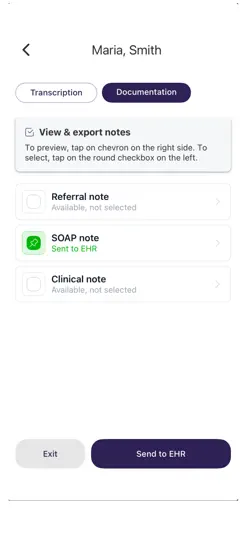 Veradigm Ambient Scribe iPhone Screenshot 4