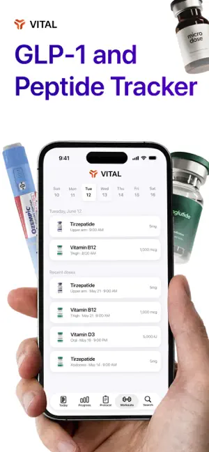 Vital - Track Peptide & GLP-1 screenshot 1
