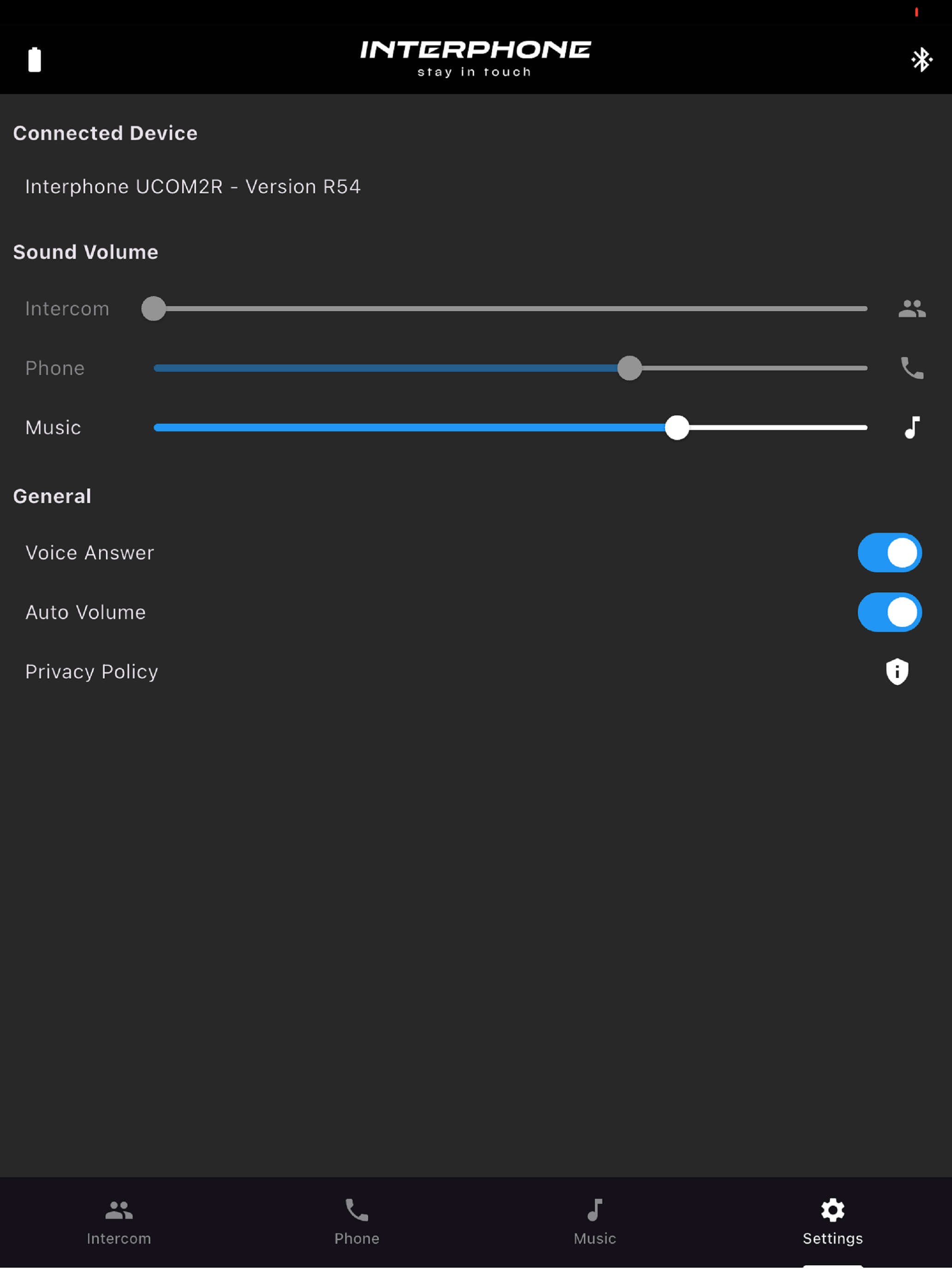 Interphone UCOM2R screenshot 8