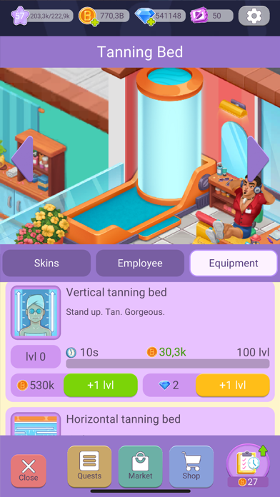 Beauty Tycoon: Hair Salon Game Screenshot