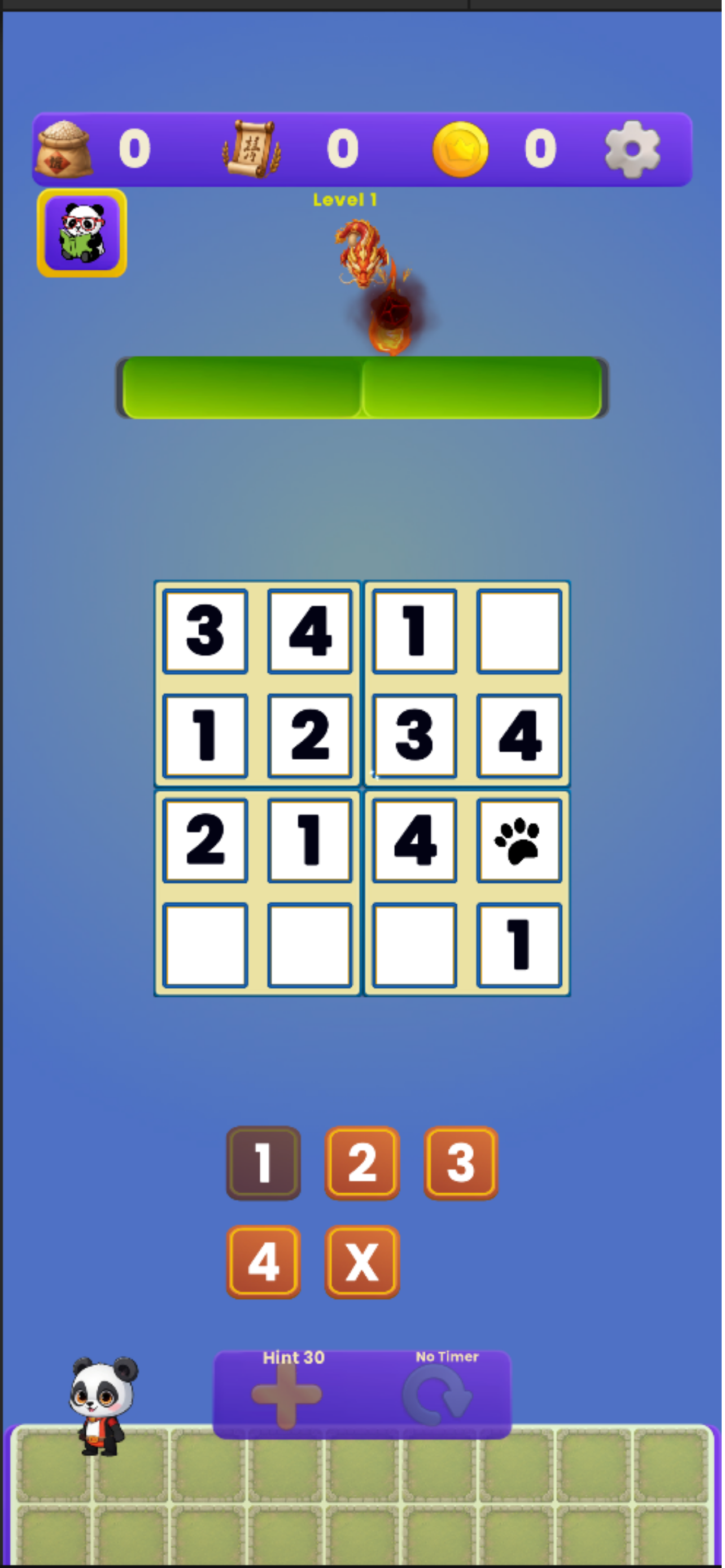Sudoku Zen Garden with Panda screenshot 2
