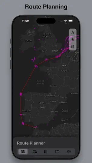 Скриншот CVoyager на iPhone 1
