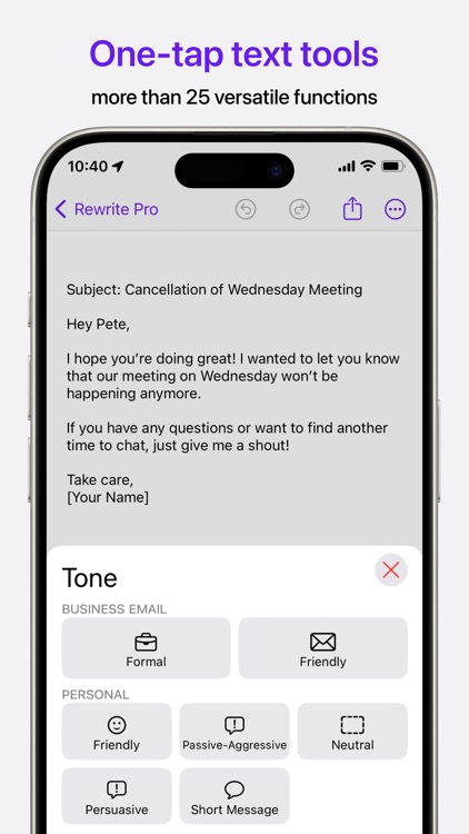 Rewrite Pro: AI Text Editor screenshot-3