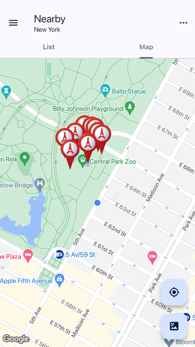 Tourist Attraction Finder Screenshot
