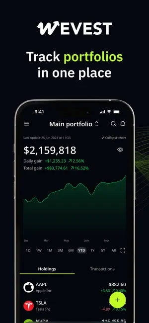 Wevest: Investment Tracker screenshot 1