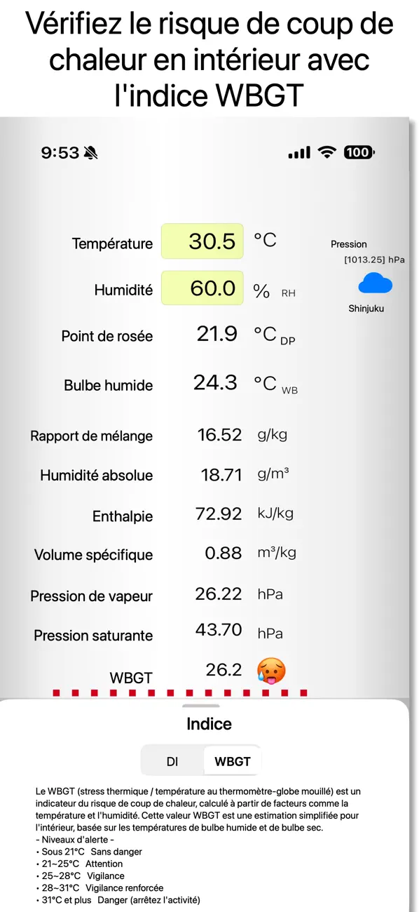 Screenshot #3 pour Calculer le confort