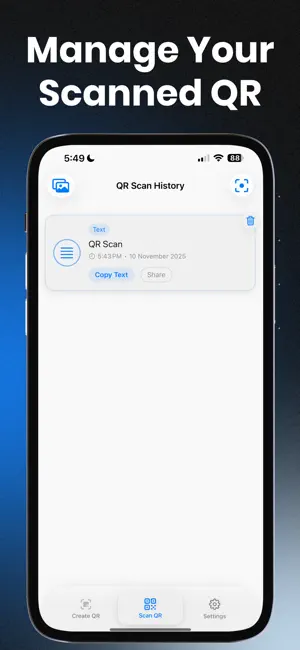 QRForge: QR Scanner Generator screenshot 1