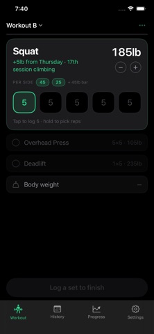 LiftTracker - Track your lifts iPhone screenshot