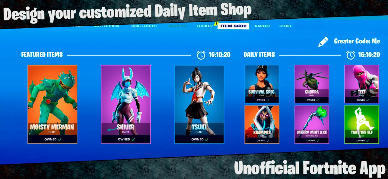 Screenshot #1 pour Shop Maker quotidien FortShop