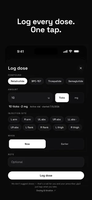 glp3 — Peptide Tracker screenshot 2