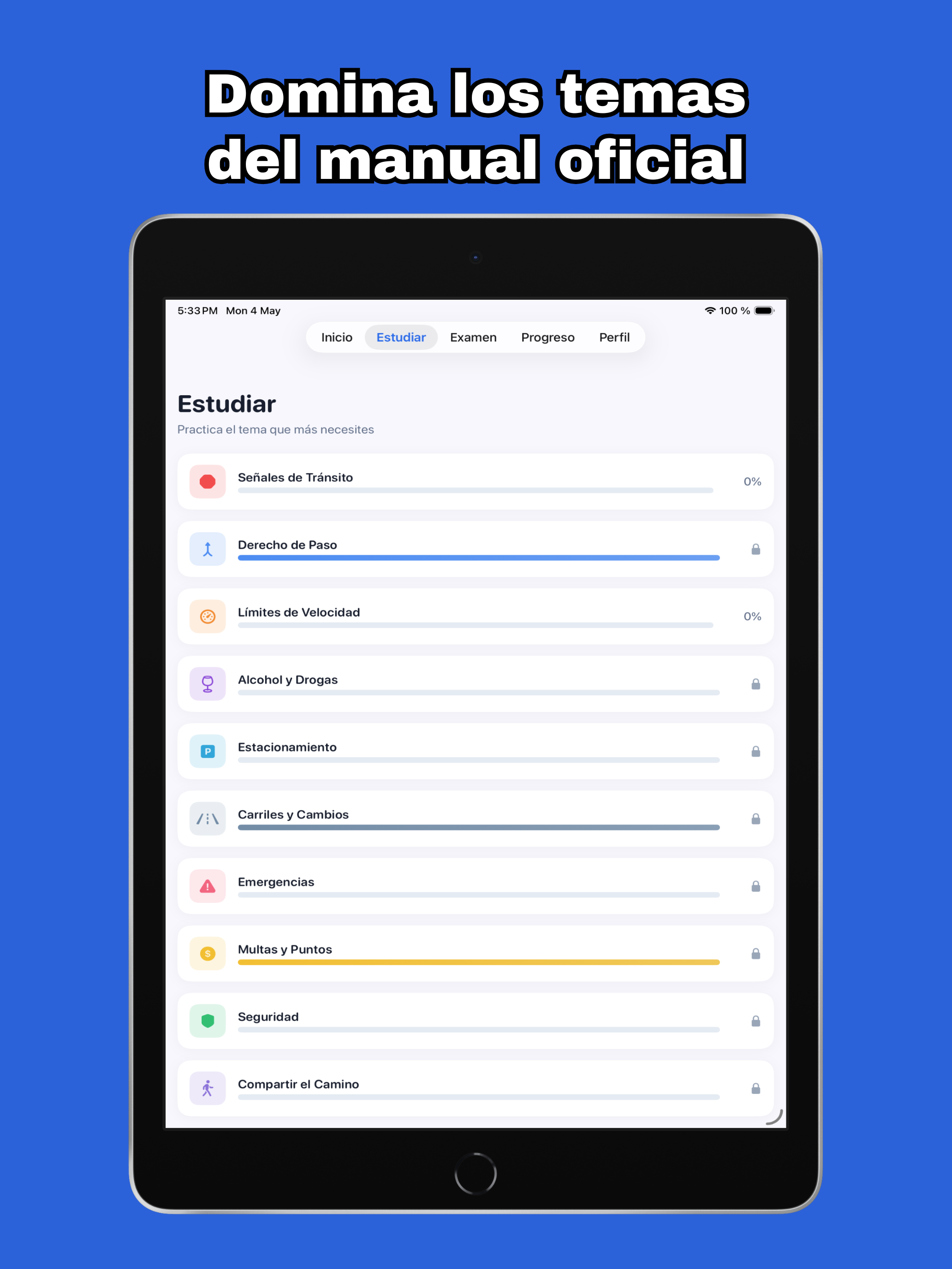 DMV Español - Examen de Manejo