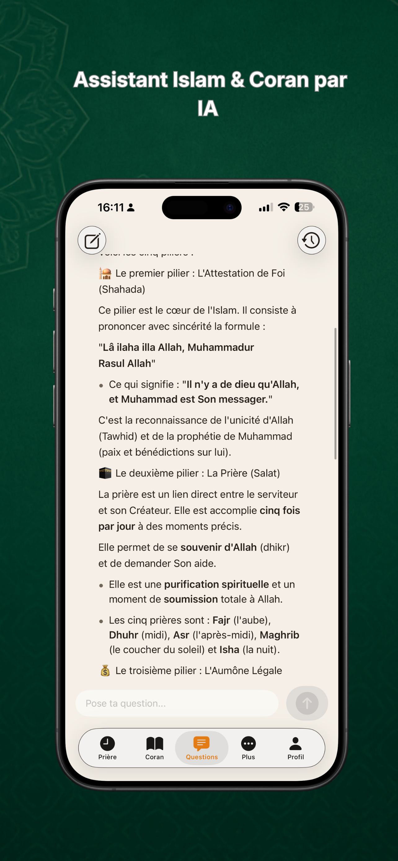 AssalatPro:Horaires de Prière