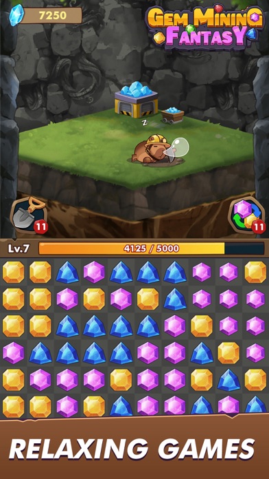 Gem Mining Fantasy Screenshot