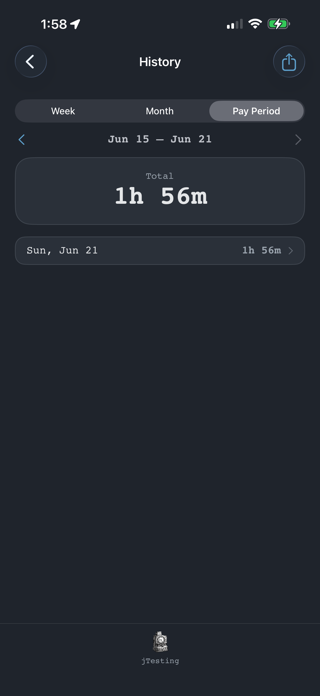 jStone: Time Clock Screenshot 4 of 4