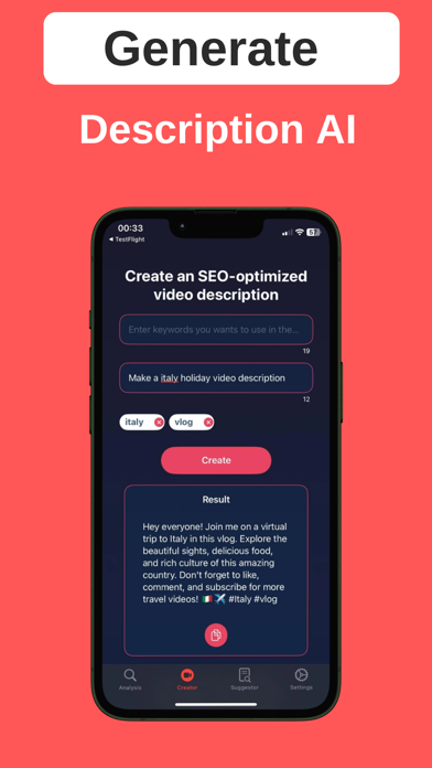TubeBoost AI: Seo for Youtuber Screenshot
