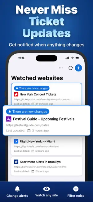 WebWatch: Website Monitor screenshot 1