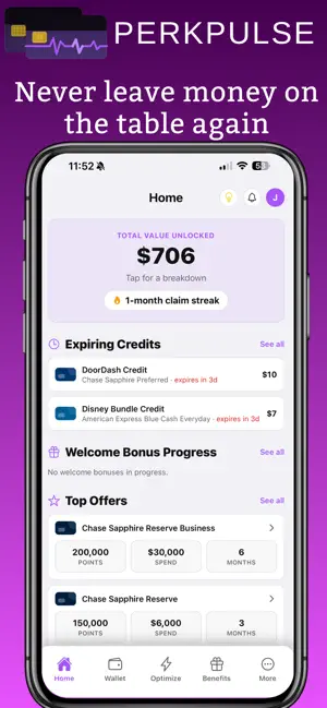 PerkPulse: Card Optimizer screenshot 1