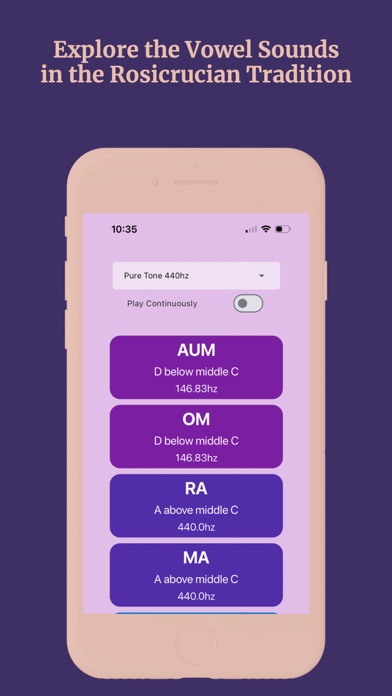 Rosicrucian Vowel Sounds Screenshot
