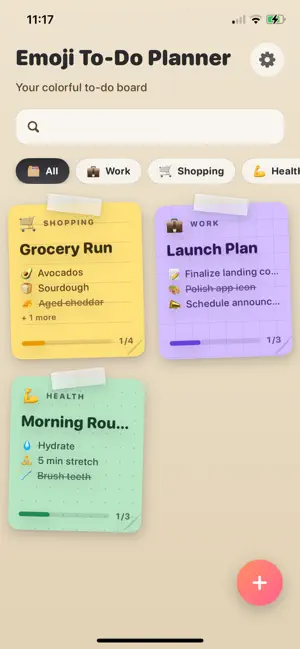 Emoji To-Do Planner screenshot 1