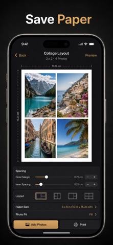 Photo Printer: Print to Size iPhone screenshot