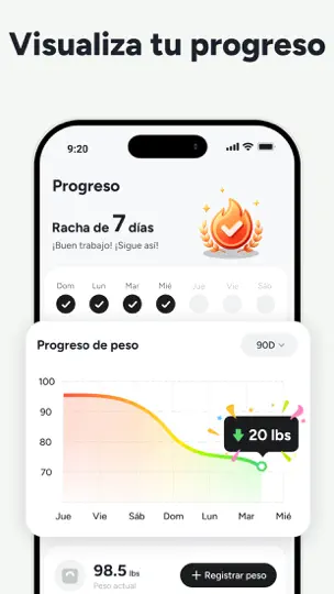 Captura de pantalla de Calife: Cuenta Calorías IA en iPhone 4
