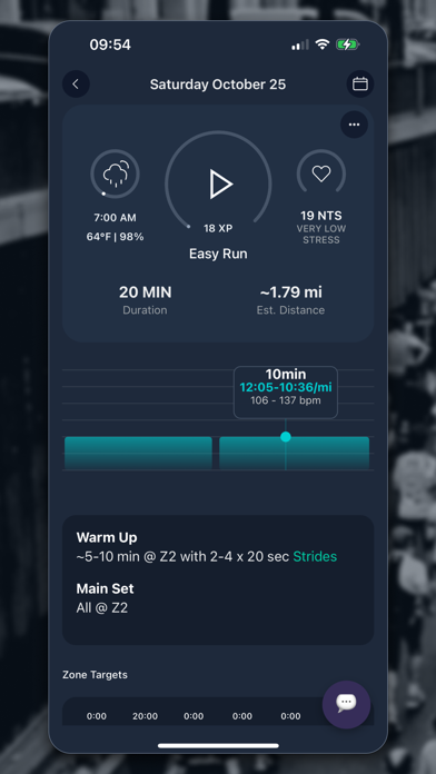 RunDot: Adaptive Run Training iPhone screenshot 2 - Health & Fitness app