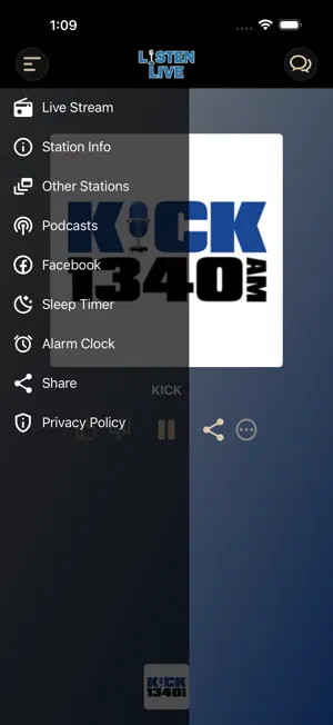 92.3 KICK FM / 1340 AM screenshot 2
