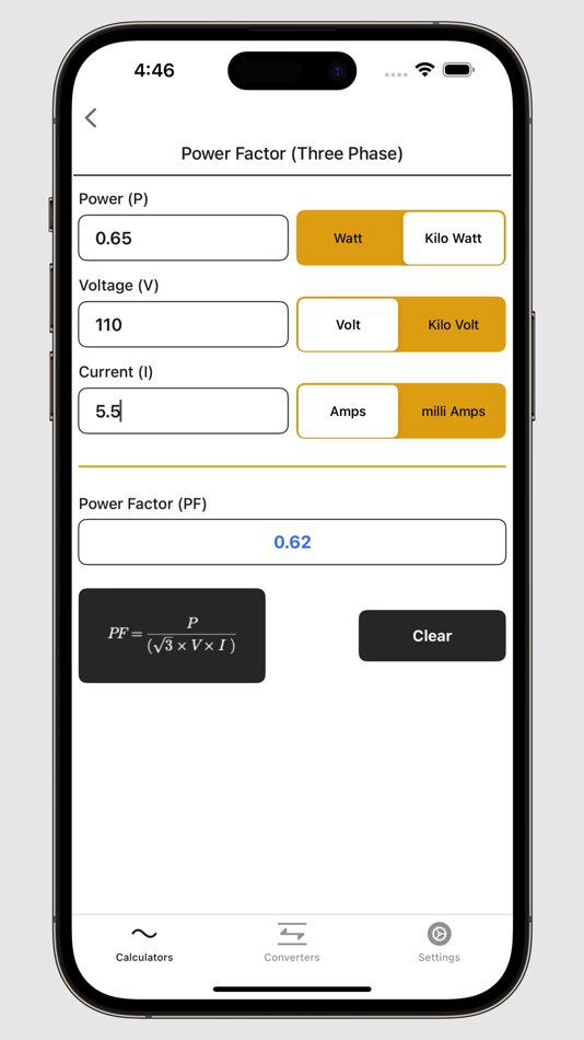 #5. Electrical Calculator lite (macOS) By: V PUGAZHENTHI