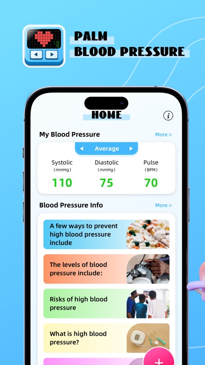 Palm Blood Pressure-Easy&Log