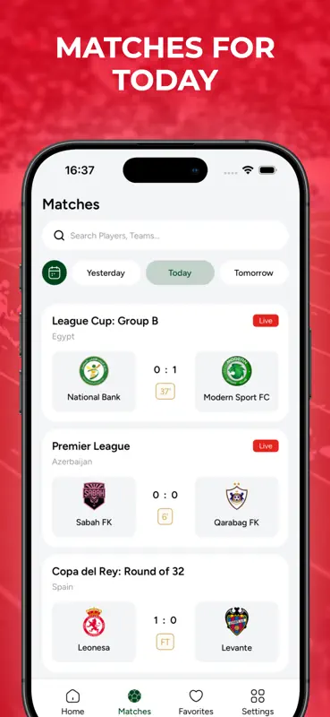 Yacine Live : Match screenshot 3 of 4