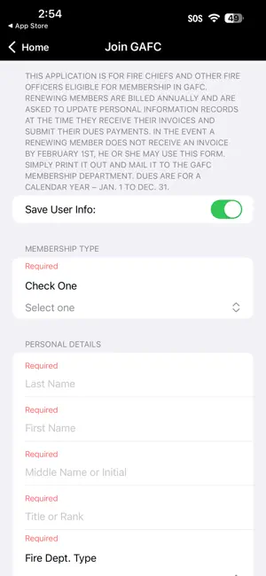 GA Association of Fire Chiefs screenshot 3