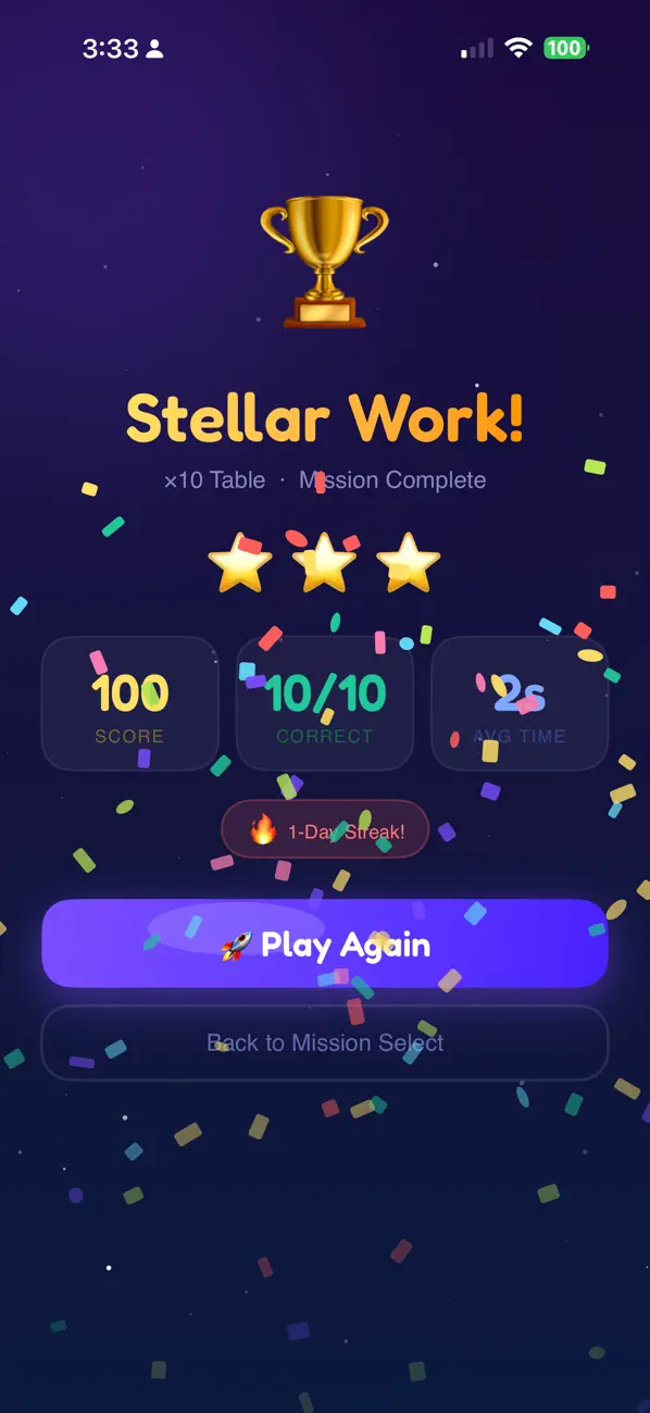Screenshot #3 pour Math Blast: Multiplication