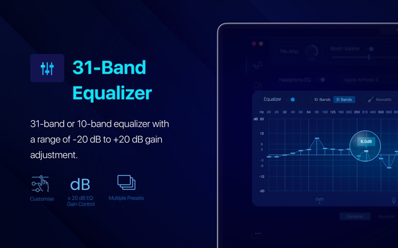 Screenshot #3 pour Boom2:Volume Boost & Equalizer