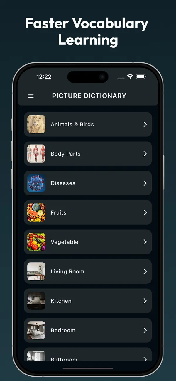 Screenshot #1 pour English Image Dictionary