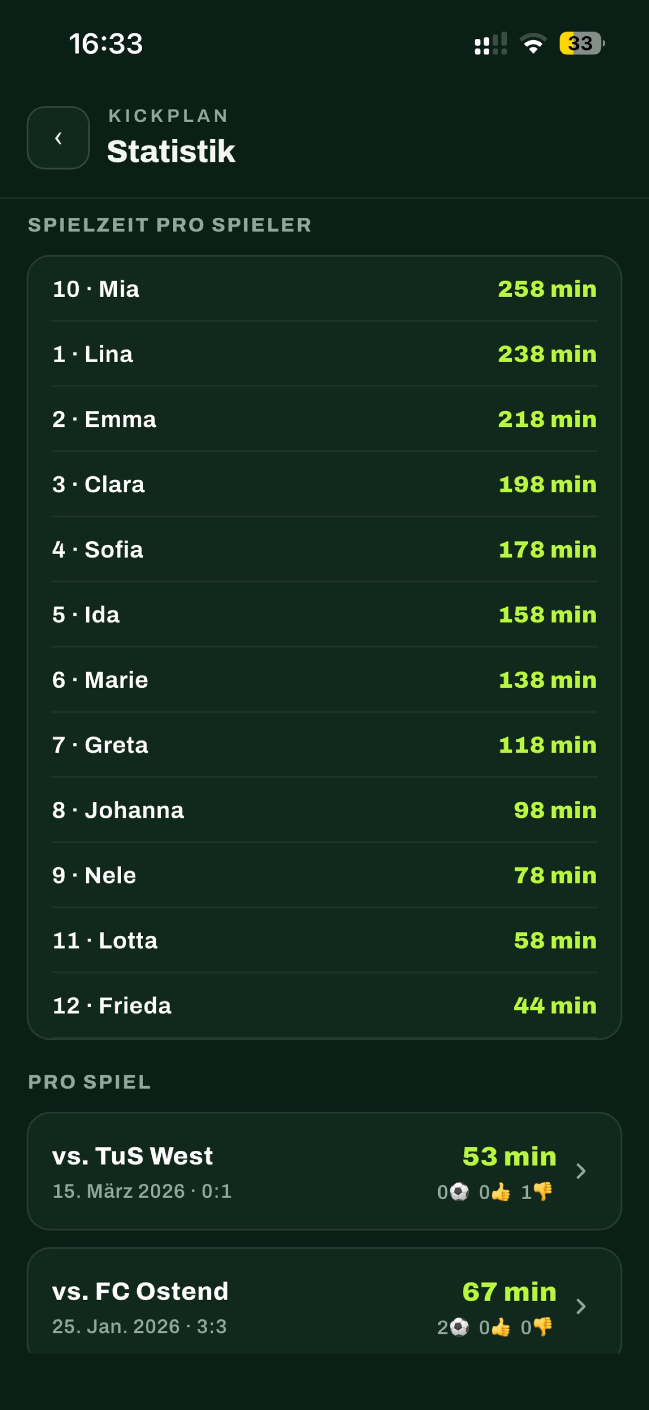 Screenshot 2 of KickPlan – Playtime Tracker