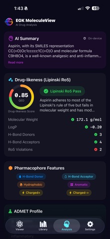 EGK MoleculeView AI screenshot
