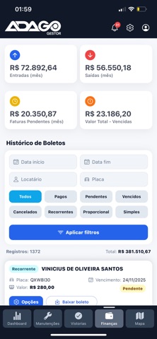 ADAGO Gestor screenshot