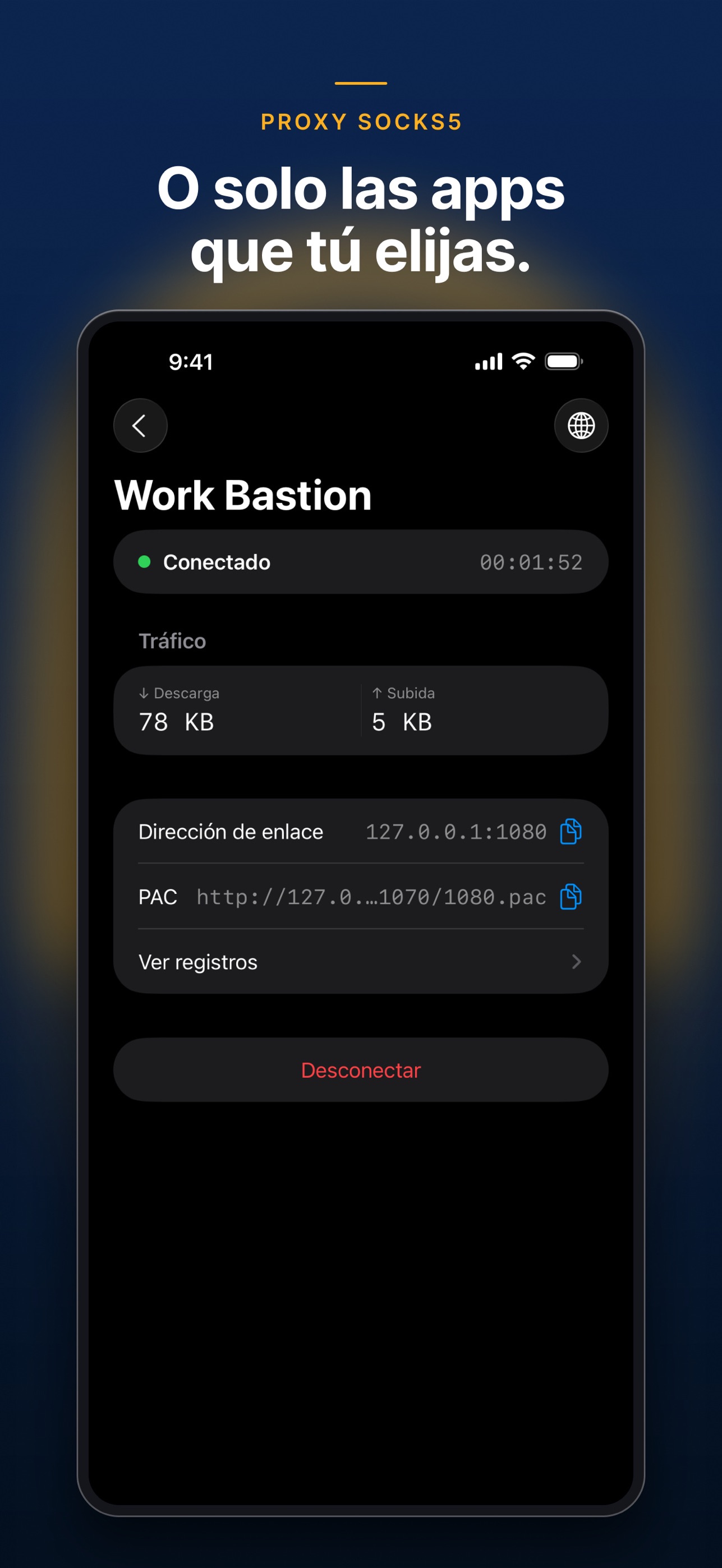 Screenshot 3 of SSH Tunnel: VPN y proxy SOCKS5
