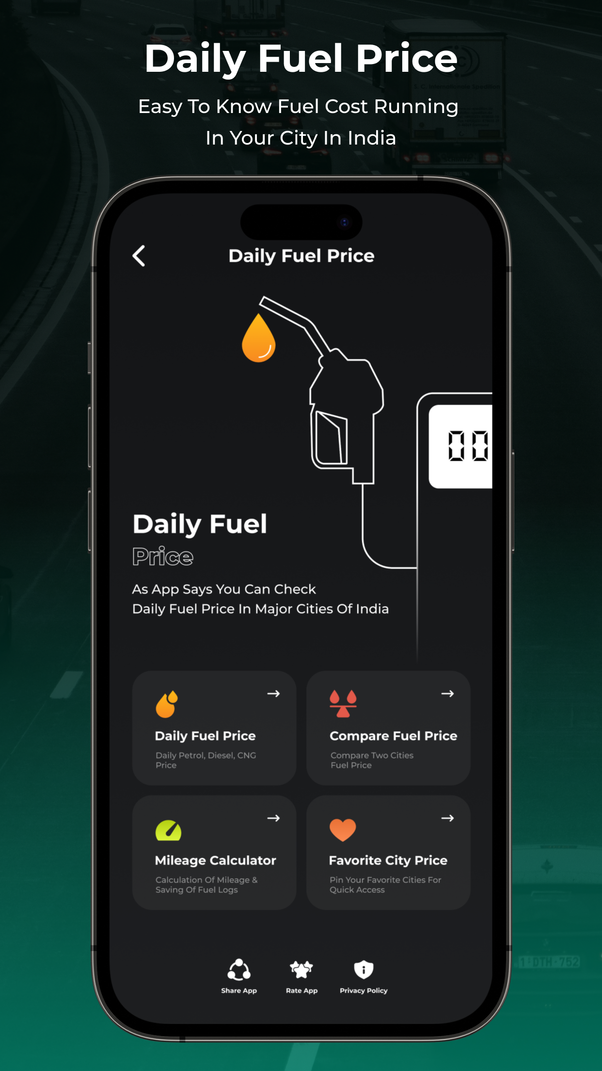 Daily Petrol Diesel CNG Price