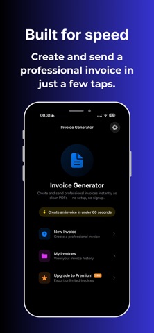 Invoice Generator: Instant PDF screenshot