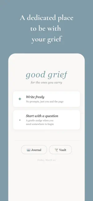 Good Grief - Journal & Vault screenshot 1