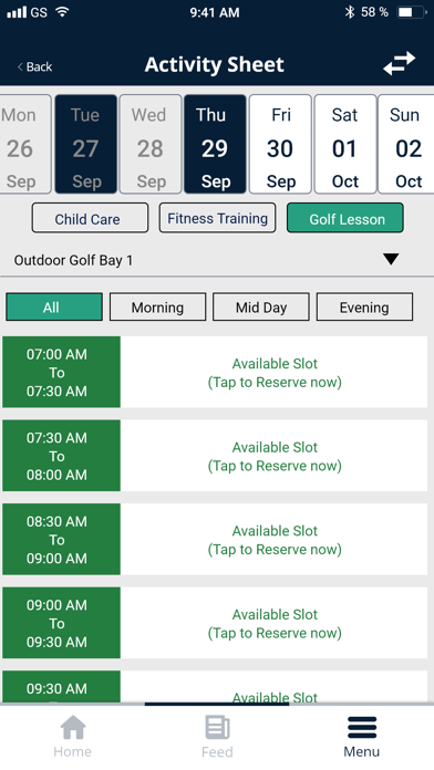 Farmington Country Club. iPhone screenshot